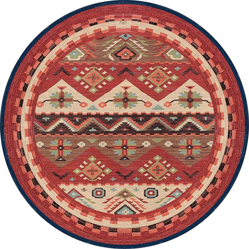 复古摩洛哥民族风圆形地毯北欧客厅卧室床边阳台吊篮电脑转椅地垫,淘宝优惠券,粉丝福利购,淘宝优惠卷