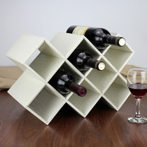 Red Wine Rack Swing Piece Eurostyle Creative Modern Minima Home Solid Wood Personality Adornment Wine Cabinet G Wine Bottle Rack