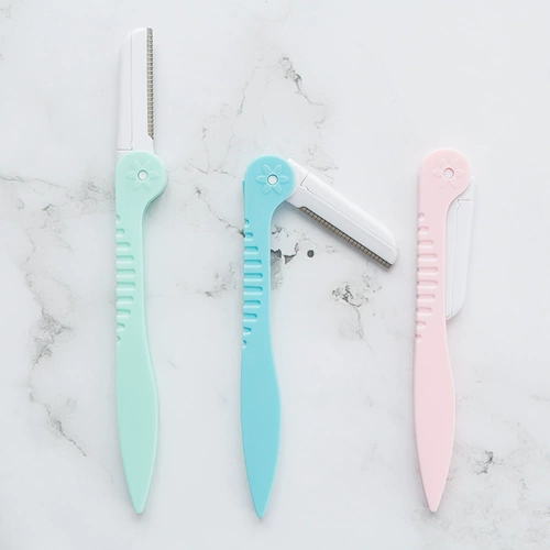 Бритва для бровей, бритва для бровей, безопасный складной набор для начинающих женщин, специальный инструмент для стрижки бровей для профессионального визажиста