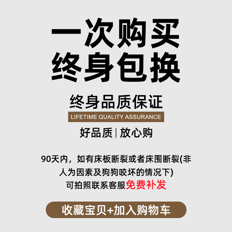 狗床双层床实木宠物床泰迪上下铺高低床猫床猫窝离地防潮四季通用 - 图1