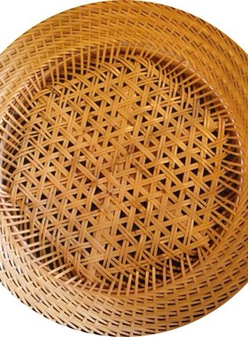 竹制品手工竹编竹提篮日式