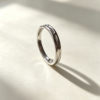 S999 pure silver open couple ring adjustable