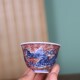 Blue and white dragon pattern tureen teacup pot pressure-bearing hand cup