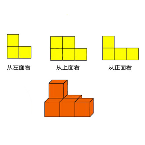 10个磁性5厘米小正方体小学数学观察物体三视图教具四年级立方块 - 图3