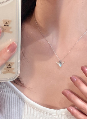 遗失的心跳爱心通体925纯银项链