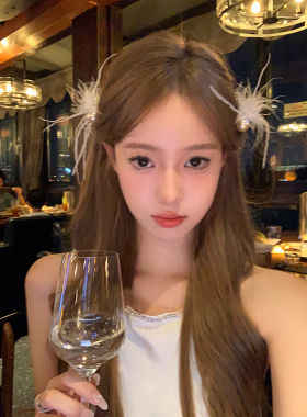 蜜桃茶乖乖Jennie!!珍珠毛毛发夹