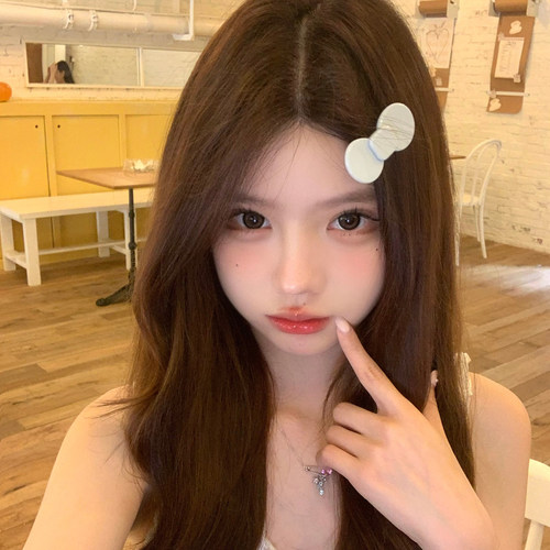 【蜜桃茶】美萌kitty~韩系甜妹奶白色蝴蝶结发夹女超仙侧边刘海夹 - 图2