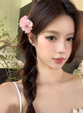 纯欲小花超仙甜美花朵小抓夹女