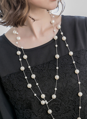 小香风旗袍装饰品多层女士链子