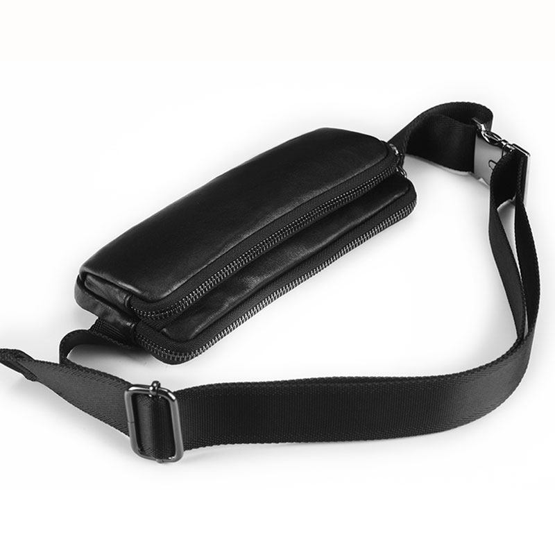 2020新款真皮胸腰包男休闲 心飞扬箱包男士包袋