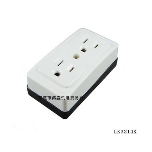 台湾隆光LKEW15A125V 5-15R美式双联插座LK3214K可代松下WK3004W - 图3