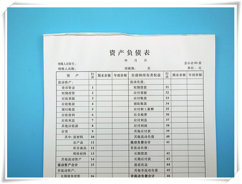 资产负债表+利润表 一套2本 现金流量表 财务会计企业月度报表 A4 - 图1