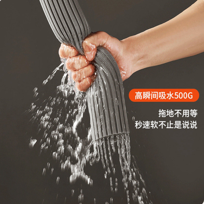 好拖把2026新款巨无霸超大号44厘米海绵拖把直杆免手洗家用一拖净