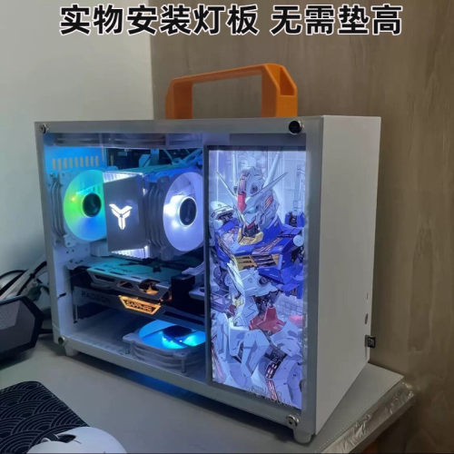 箱掌门SGPC傻瓜超人K88青春版A4小机箱MATX迷你水冷大电源直插C2P - 图0
