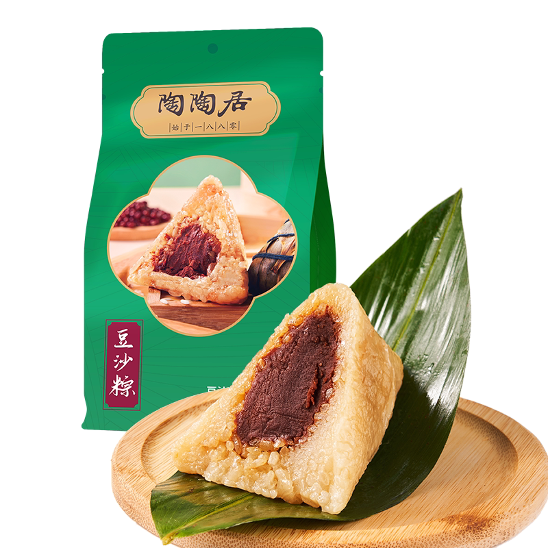 陶陶居粽子嘉兴肉粽端午甜粽新鲜粽子蜜枣粽早餐中华老字号旗舰店