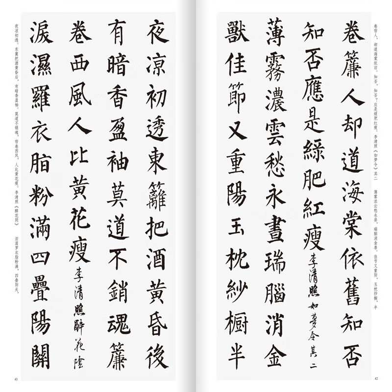 柳公权楷书集字 宋词一百首 中国历代经典碑帖集字 收录柳体碑帖集字古诗词作品集 成人楷书毛笔书法字帖 楷书集字古诗临摹教材 - 图0