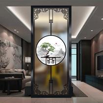 Minimalist Art Glass Screen Partition Wall Chinese Light Transmission Living-room Bedroom Shelter Small House Type Genguan Modern Light Extravagant
