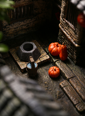 田园风苔藓微景观造景小摆件装饰品山水盆景迷你动物微缩家具模型