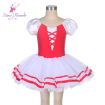 Children Ballet Dresses Cherry Radish Jam Professional Fluffy Skirt Red Dress Red Dress Adult Competition Ballet