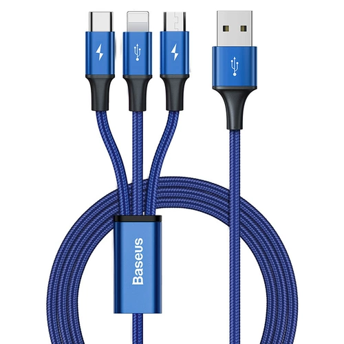 3 в 1 USB -тип C Микрокабельный кабельный кабель