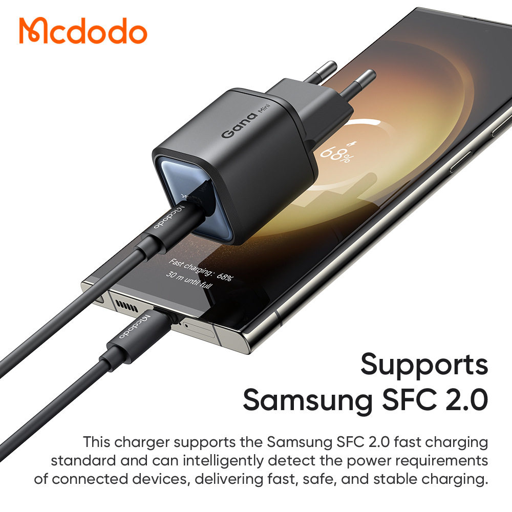 MCDODO 45W GaN Charger适用iPhone Fast Charger For Laptop USB C Charger Portable Travel Charger Quick