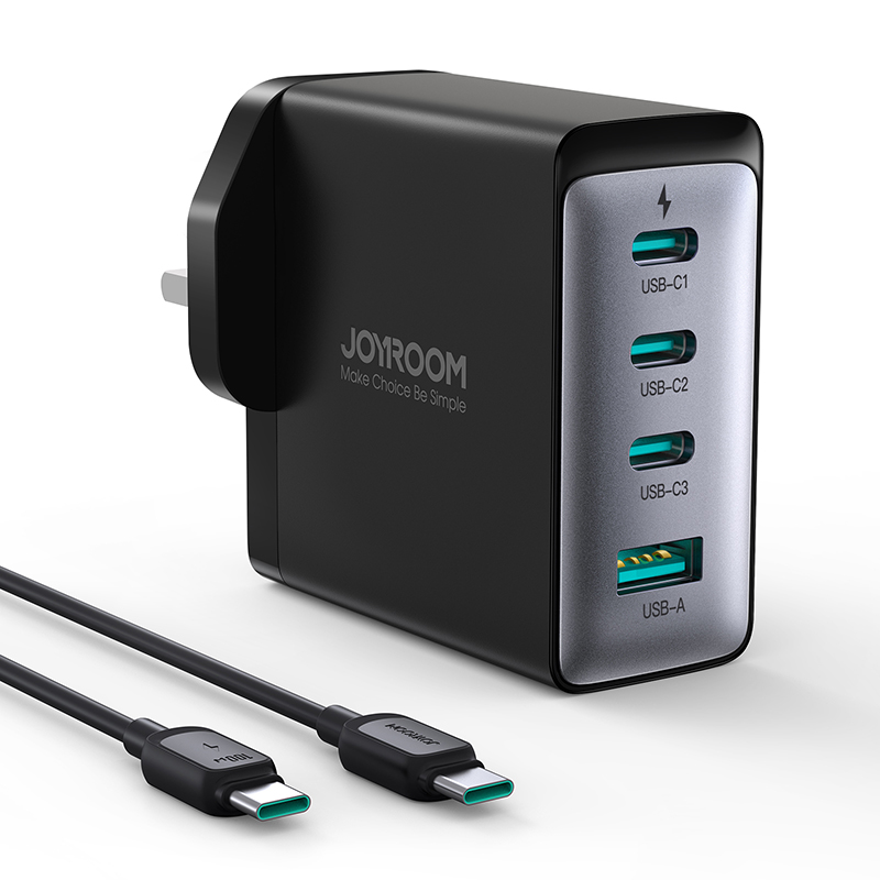 Joyroom/机乐堂 100W GaN USB C Type C Charger港澳版英欧规氮化镓充电器适用于iPhone15 MacBook笔记本电脑 - 图3