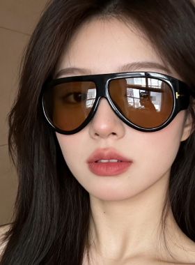ins超火复古飞行员式近视墨镜女