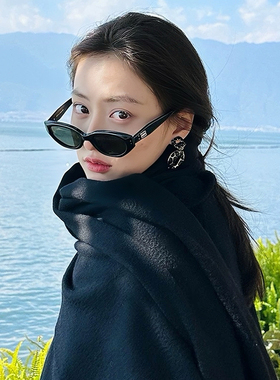 猫眼近视墨镜复古高级感可配度数