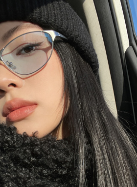 复古猫眼金属近视墨镜女欧美风