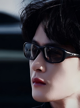 檀健次同款痞帅黑色近视墨镜男女