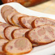 Harbin specialty green foie gras sausage is ready to eat after opening the bag
