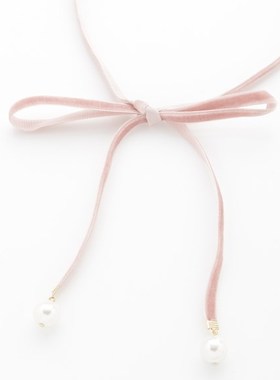 无扣锁骨链珍珠吊坠秋冬新品