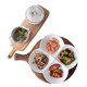 Creative white ceramic plates for home weight loss hotel
