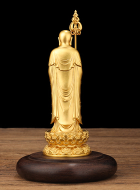 精品全铜铜像汉传地藏王菩萨摆件