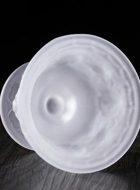 水琉璃高脚莲花八吉祥八供水碗