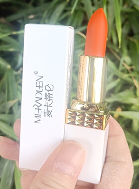 雾感哑光口红正橘色橘红色口红