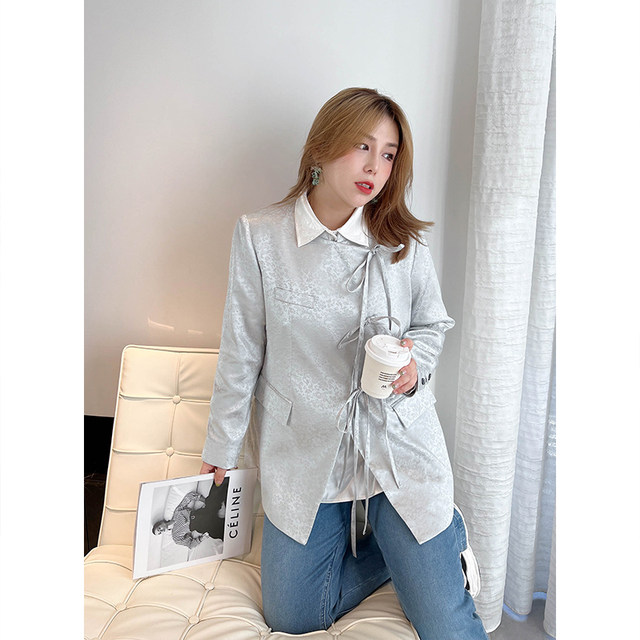 New Chinese style retro age-reducing bow loose suit