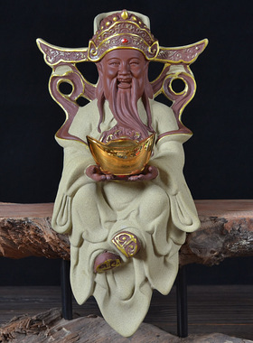 陶瓷财神爷供奉家居客厅店铺开业