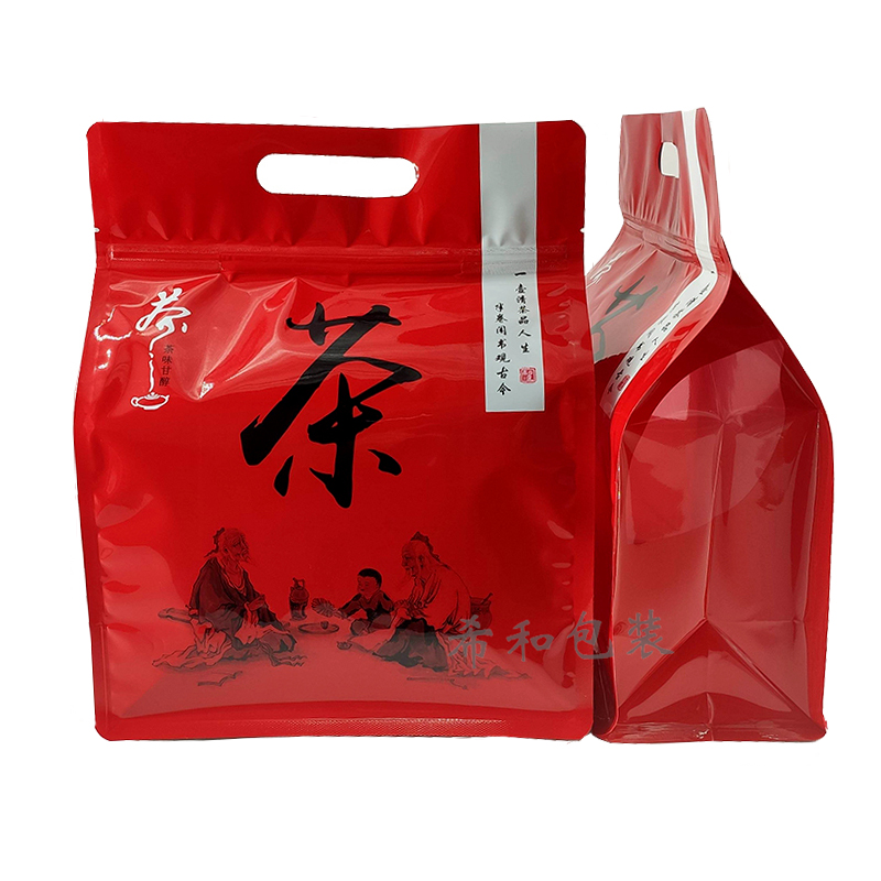1斤半斤装金骏眉正山小种红茶包装袋自封口250g/500g镀铝礼品袋 - 图3