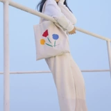 LTNS Self -Симпатичная цветовая авантюристы Canvas Bag Girl Spring и летняя сумка для дикого плеча