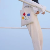 LTNS Self -Симпатичная цветовая авантюристы Canvas Bag Girl Spring и летняя сумка для дикого плеча