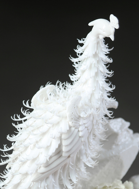 有凤来仪凤凰摆件高档陶瓷艺术品