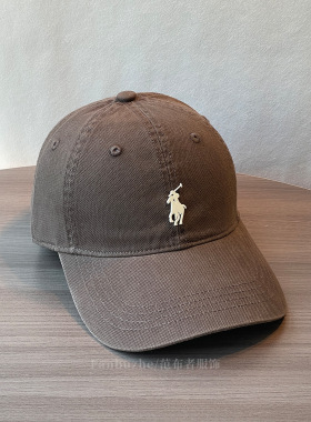 高品质水洗棉polo小马棒球帽休闲百搭大帽檐鸭舌帽户外遮阳