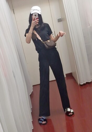 ALUONLINESHOP2020新款 閉上眼睛舒服莫代爾親膚懶人套裝顯瘦顯高 - 图2