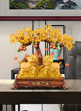 财源广进国潮醒狮摆件