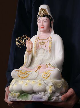 汉白玉释迦摩尼佛像大日如来佛像居家供奉全堂佛裟婆三圣如来佛祖