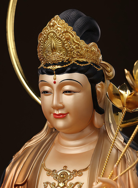 西方三圣佛像大势至菩萨供奉神象