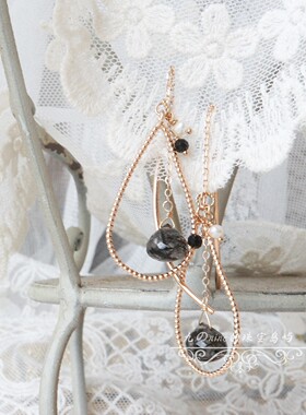 手作不退换。天然月光石石榴石多宝石橄榄石吊坠耳环搭配14k包金