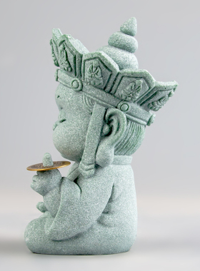 逗兽记青砂石摆件国潮桌面茶宠