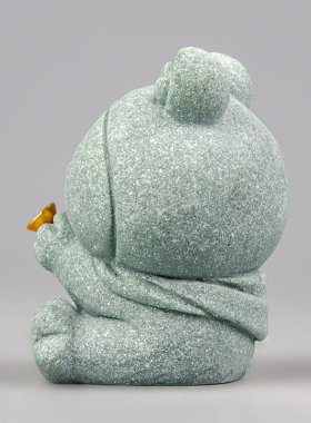 逗兽记青砂石摆件国潮桌面茶宠